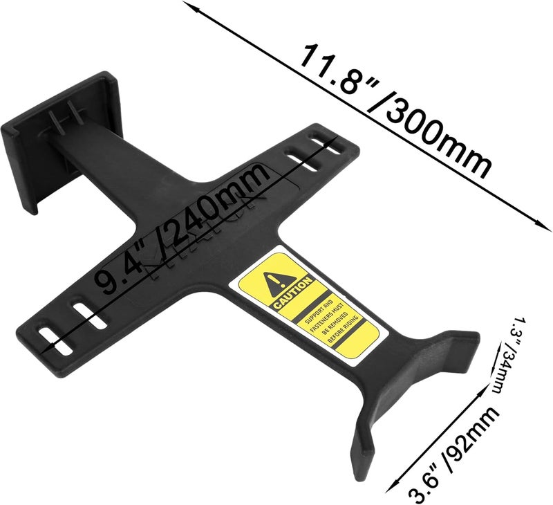 RUTU Motorcycle Fork Saver,10.9 Inches Universal Fork Guard for XC-W 250 CR80 CR250 CRF450R XR650R DRZ400S KLX 300R,Fork Support Guard Transportation Protector with 2 Binding Straps (Black) - Image 2